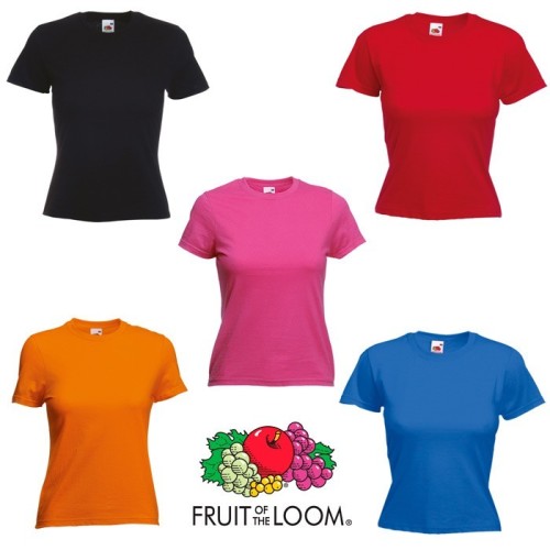 Camiseta Fruit of the Loom corte femenino