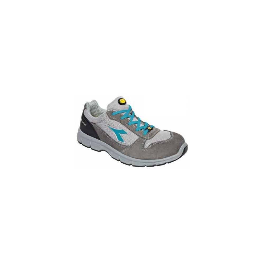 Zapato Diadora Run Textile Low ESD Gris-Azul