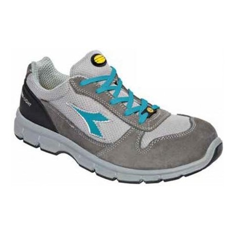 Zapato Diadora Run Textile Low ESD Gris-Azul