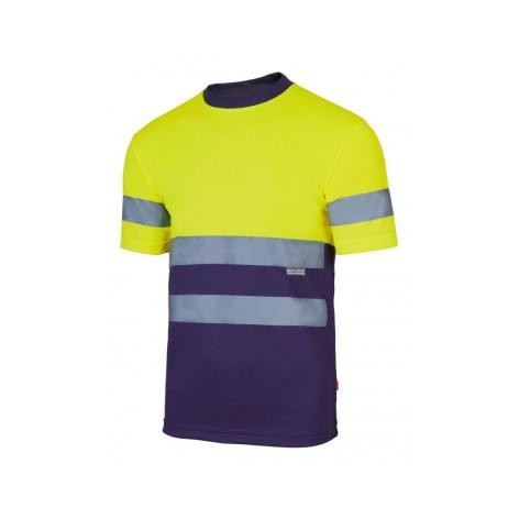 Camiseta técnica bicolor alta visibilidad - Pack de 5 unidades