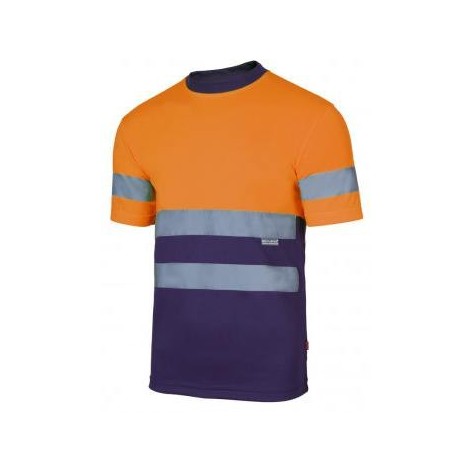 Camiseta técnica bicolor alta visibilidad - Pack de 5 unidades