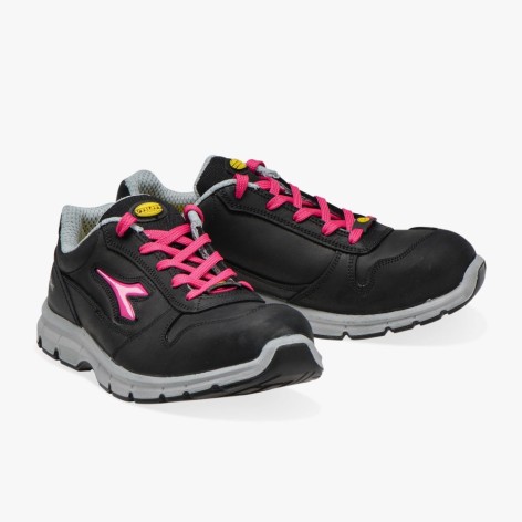 Zapato Diadora Run II Low S3 negro-fucsia