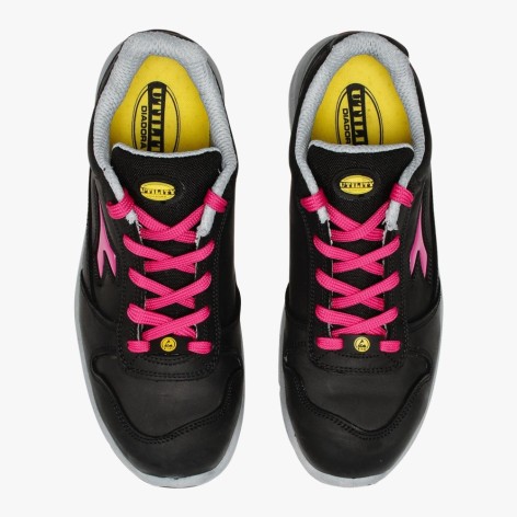 Zapato Diadora Run II Low S3 negro-fucsia